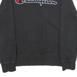 CHAMPION Mens Black Crew Neck M Cotton Logo Sweatshirt Casual Pullover
