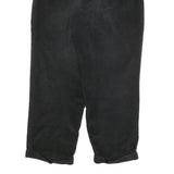 LINEA NATURALE Mens Cotton Blend Black Relaxed Straight Trousers W32 L28 Casual