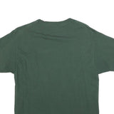 CHAMPION Mens Green Wayne State Graphic T-Shirt L Short Sleeve Crew Neck