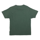 CHAMPION Mens Green Wayne State Graphic T-Shirt L Short Sleeve Crew Neck