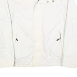 TIMBERLAND Mens White Zip Jacket XL Polyester Blend Outdoor Casual Weathergear