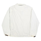 TIMBERLAND Mens White Zip Jacket XL Polyester Blend Outdoor Casual Weathergear