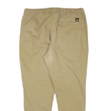 ZARA Mens Cotton Blend Beige Relaxed Drawstring Trousers W33 L28 Casual Wear