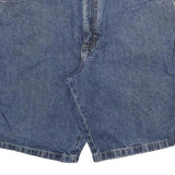 WRANGLER Mens Denim Blue Cargo Shorts XL W32 Workwear Cotton Blend