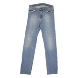 CARHARTT Mens Jeans Blue Regular Straight Denim Light W32 L33 Durable Casual