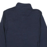 CHAPS Mens Navy Plain Pullover Crew Neck Basic Knit Jumper L Polyester Blend