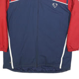 NIKE Mens Red & Blue Track Jacket M Polyester Zip Plain Sportswear Casual