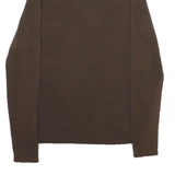 LAUREN RALPH LAUREN Womens Brown Plain Pullover Roll Neck Basic Knit L Cotton