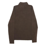 LAUREN RALPH LAUREN Womens Brown Plain Pullover Roll Neck Basic Knit L Cotton