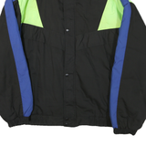 DISCOVERY CIRCLE Mens Black & Blue Jacket 2XL Polyester Blend Zip Cold Weather