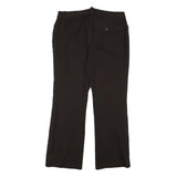 LAUREN RALPH LAUREN Womens Regular Black Polyester Blend Straight Leg Trousers