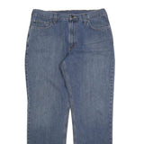 CARHARTT Mens Regular Fit Blue Denim Jeans W36 L34 Classic Zip Closure