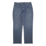 CARHARTT Mens Regular Fit Blue Denim Jeans W36 L34 Classic Zip Closure