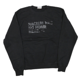 CHAMPION Mens Black Sweatshirt M Crew Neck Racism Has No Home Here Graphic