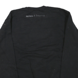 CHAMPION Mens Black Sweatshirt M Crew Neck Racism Has No Home Here Graphic