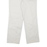 DOCKERS Mens Cotton Blend White Regular Fit Straight Trousers W32 L29 Casual
