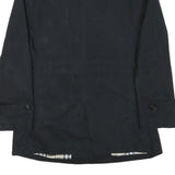 JOSIAH Mens Black Button Jacket M Polyester Blend Plain Classic Button Closure