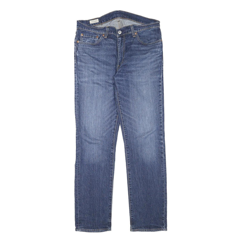 LEVI'S Mens Jeans Blue Regular Straight Denim Medium W32 L30 Classic Zip Cotton