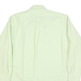 RALPH LAUREN Mens Light Green Plain Shirt L Cotton Classic Button Down Long