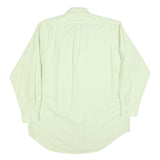RALPH LAUREN Mens Light Green Plain Shirt L Cotton Classic Button Down Long