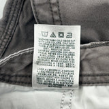 Lee Cargo Shorts - 38W 11L Grey Cotton