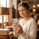 Seashell Pancake Time iPhone 14 Case - Lifestyle photo showing phone case in use