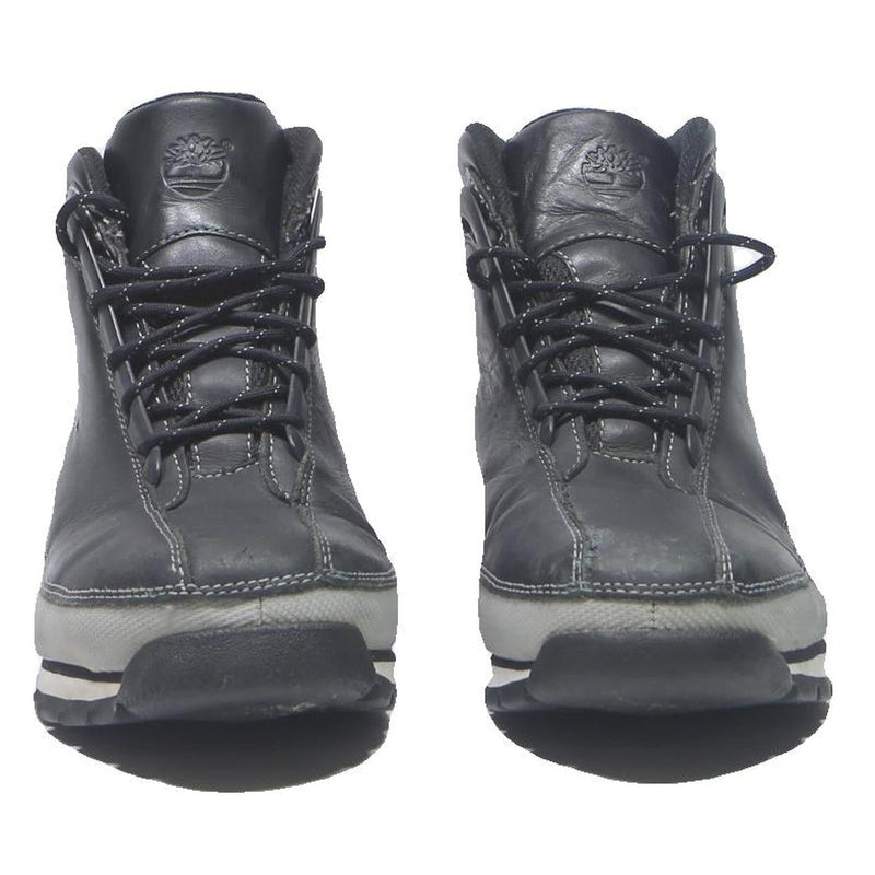 TIMBERLAND Boots Mens Lace-Up Footwear Black Leather UK 8.5 Comfortable Durable