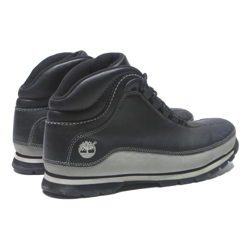 TIMBERLAND Boots Mens Lace-Up Footwear Black Leather UK 8.5 Comfortable Durable