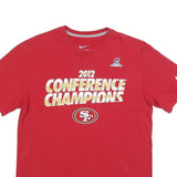 NIKE Mens Red 2012 Conference Champions Graphic T-Shirt M Short Sleeve Crew Neck