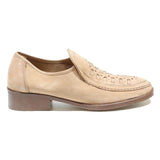 FCF Mens Leather Beige Loafers UK 8 Stylish Comfortable Dress Shoes