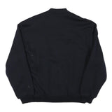 GARANTI Mens Black Button Jacket L Polyester Blend Plain Button Closure