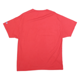 CHAMPION Mens Red Graphic T-Shirt XL Short Sleeve Crew Neck Logo Print