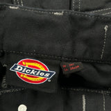Dickies Double Knee Cargo Trousers - 34W 32L Black Cotton