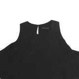 ZARA Womens Black Flared Sleeveless Round Neck Top XS Elegant Casual