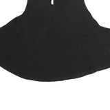 ZARA Womens Black Flared Sleeveless Round Neck Top XS Elegant Casual