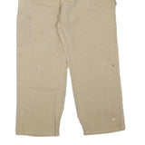 CARHARTT Mens Cotton Blend Beige Regular Straight Leg Trousers W32 L26 Casual