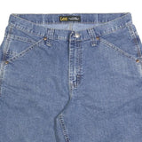 LEE Mens Shorts Blue Casual Denim L W34 Pocketed Classic Fit
