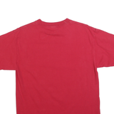 Mens Red Graphic T-Shirt S Short Sleeve Crew Neck National Champions Print