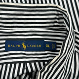 Ralph Lauren Striped Shirt - XL Black & White Cotton