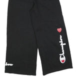CHAMPION REVERSE WEAVE Womens Joggers Black L W30 L32 Relaxed Wide-Leg Cotton