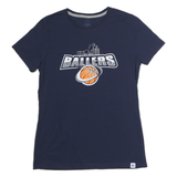 RUSSELL ATHLETIC Mens Navy Blue Ballers Graphic T-Shirt M Short Sleeve Crew Neck