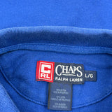 Chaps Ralph Lauren Polo Shirt - Large Blue Cotton