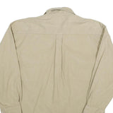 TRAIL DESIGNS Mens Beige Cotton Shirt XL Casual Utility Outdoor Long Sleeve