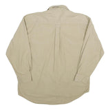 TRAIL DESIGNS Mens Beige Cotton Shirt XL Casual Utility Outdoor Long Sleeve