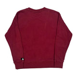 Reebok Sweatshirt - Medium Burgundy Cotton Blend