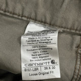 Carhartt Carpenter Trousers - 35W 30L Khaki Cotton