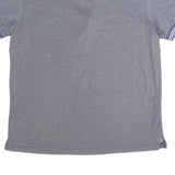 KANGOL Mens Blue Polo Shirt L Cotton Blend Zip Collar Short Sleeve Casual