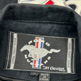 Mustang Fordham Ford Nascar Bomber Jacket - Medium Black Cotton