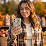 London Fog Golf Course iPhone 15 Pro Case - Lifestyle photo showing phone case in use