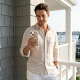 Seashell Golf Time iPhone 14 Case - Lifestyle photo showing phone case in use